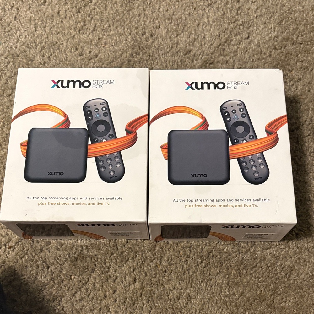 2 Stream Boxes - Black With Remote NEVER OPENED!!!